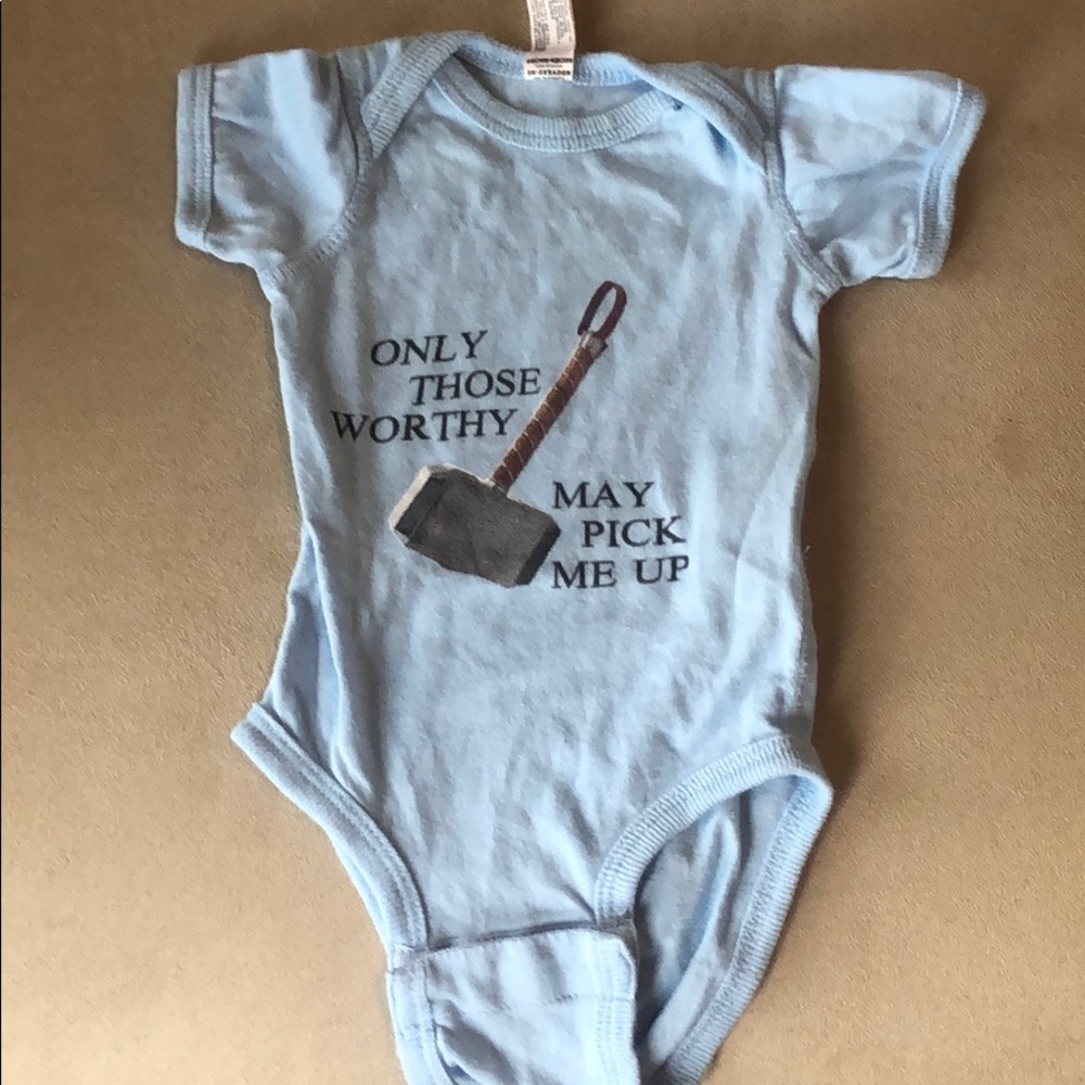 Thor baby onesie